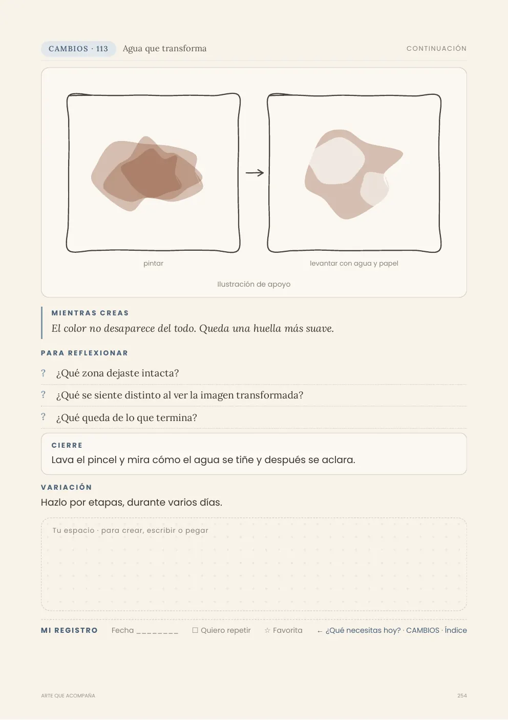 113 · Agua que transforma